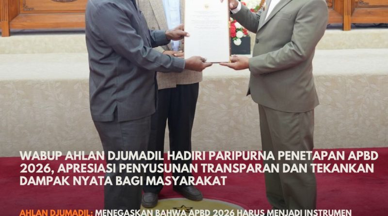 Wabup Ahlan Djumadil APBD 2026