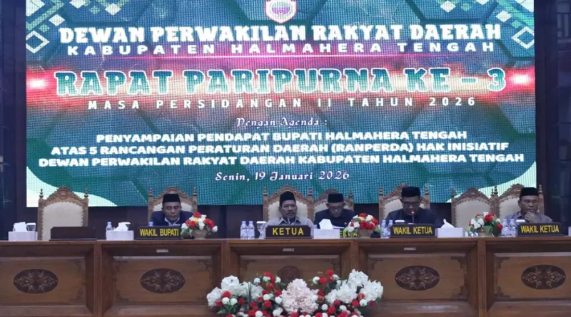 dprd halmahera tengah gelar rapat paripurna